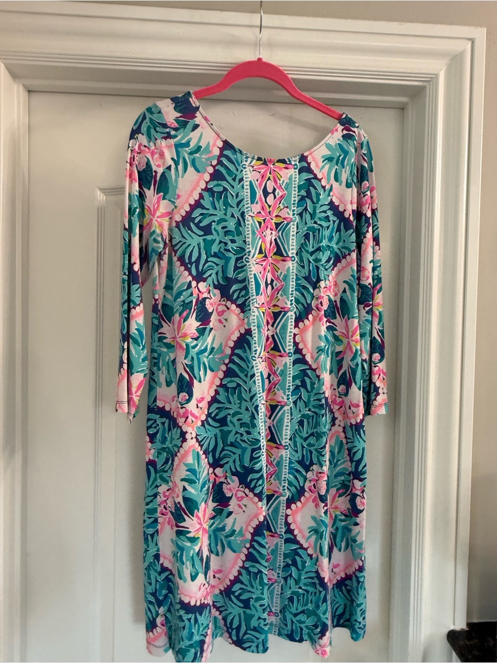 Lilly Pulitzer Ophelia Swing Dress in "Seaside Aqua Coconut Cove"